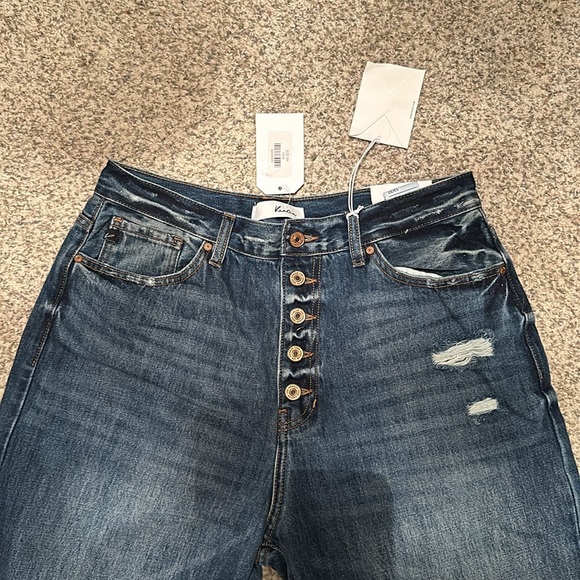 KanCan 13/30 90’s Flare 5 button distressed Jeans women’s - Picture 5 of 8